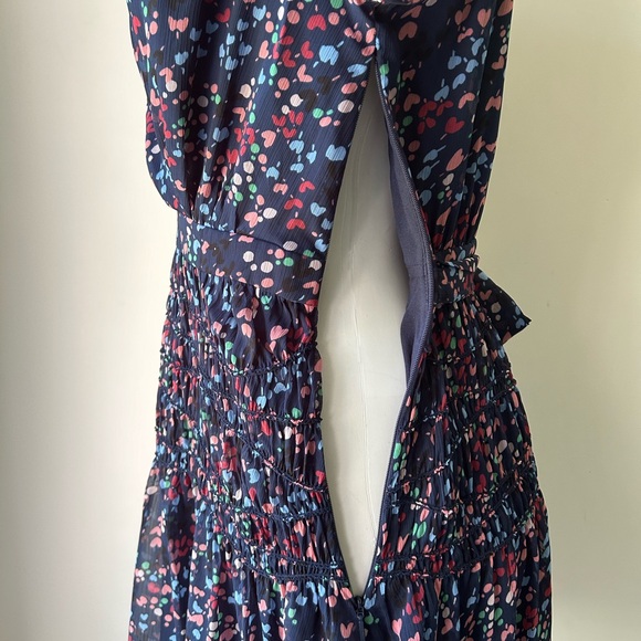 Ted Baker Casidee Heart Print Puff Sleeve Chiffon Mini Dress, Size US 6 - Picture 10 of 12